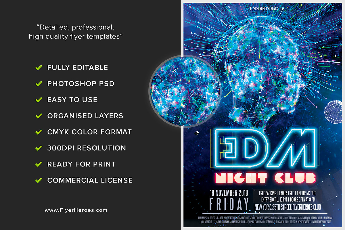 Club Party Flyer 5, a Flyer Template by FlyerHeroes (Photo 2 of 4)