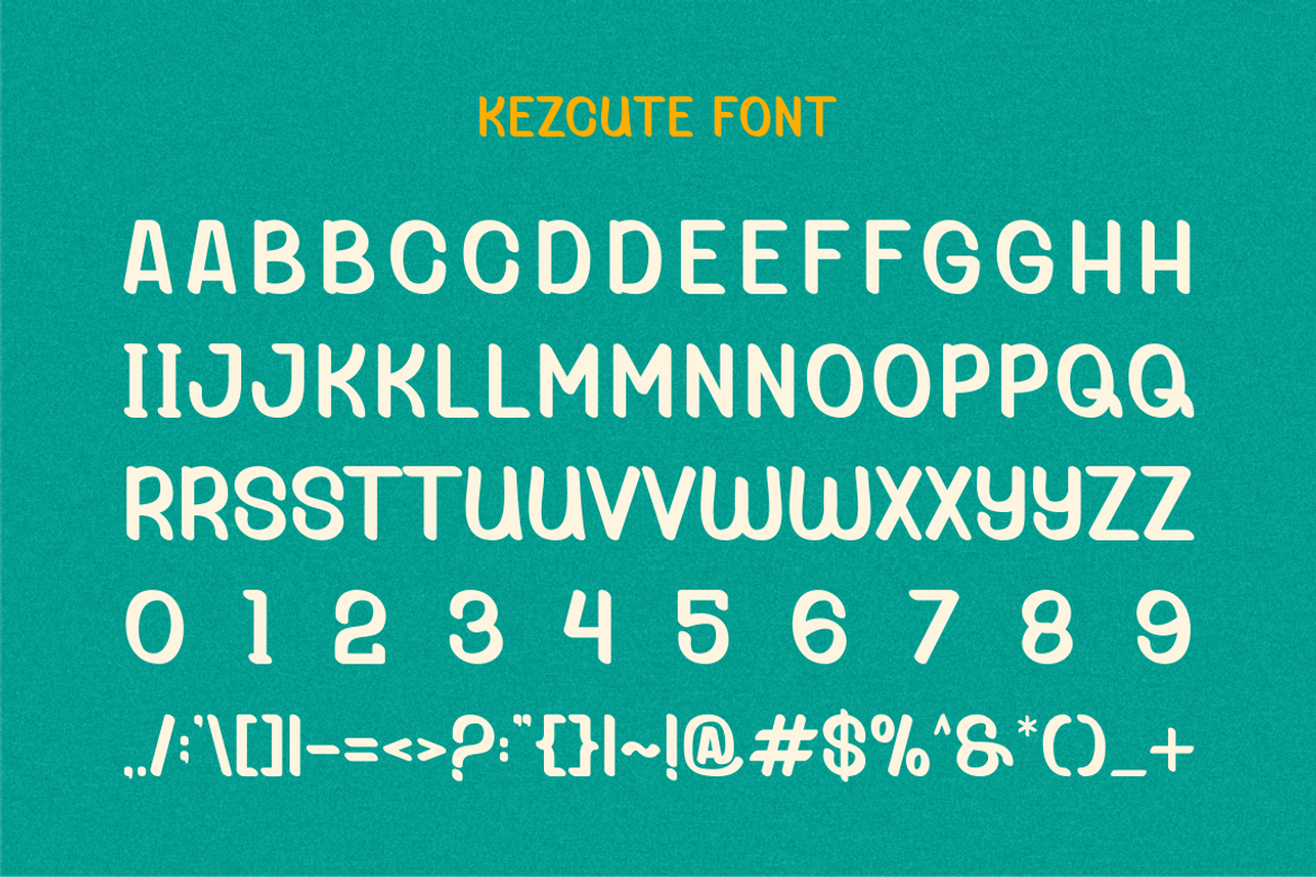 Kezcute - Playful Font, a Handwritten Font by Viswal Studio (Photo 5 of 7)