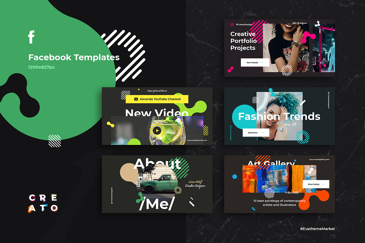 Creato Social Media Templates, a Social Media Template by Creatoly (Photo 7 of 10)
