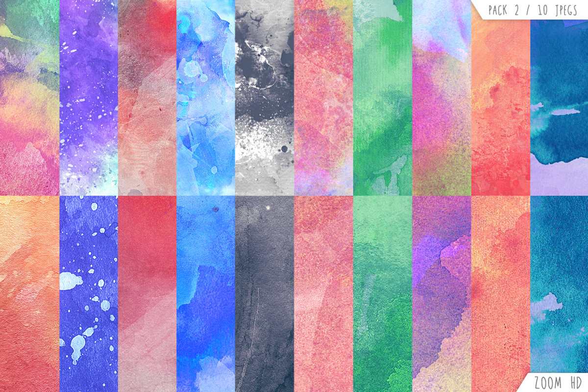 50%OFF WATERCOLOR Textures + Bonus, a Texture Graphic by WG DESIGN (Photo 3 of 6)