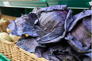 Fresh purple cabbage is arranged in, a Food & Drink Photo by darksoul72