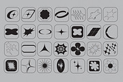 Y2K Shapes – 100 Pieces, an Icon by Dirtybarn (Thumbnail 3 of 4)