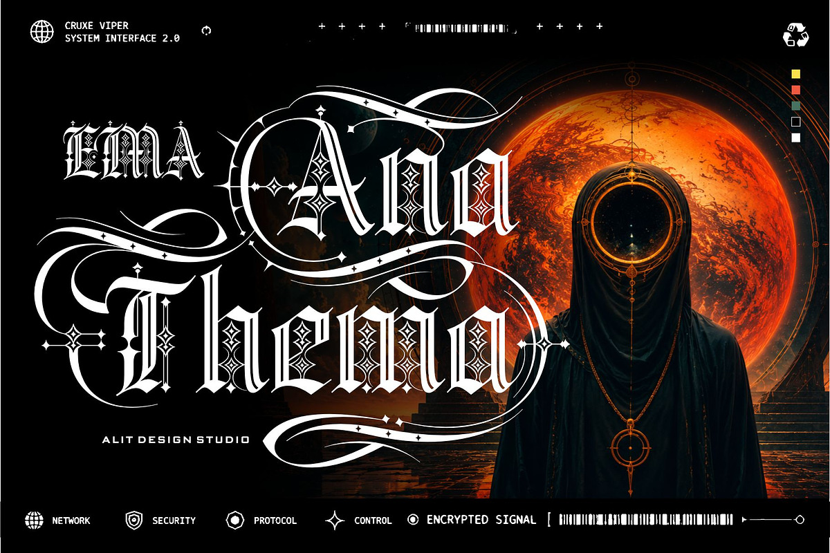 Magic Round Typeface, a Blackletter Font by alit design (Photo 12 of 18)