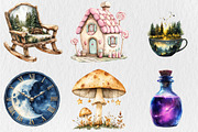 Watercolor Fairytale Wonderland Clip, an Illustration by Rose Art (Thumbnail 4 of 5)