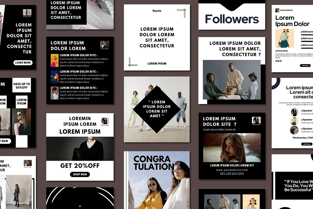 Elegant Fashion Social Media, a Social Media Template by BoontenStudio (Photo 3 of 7)