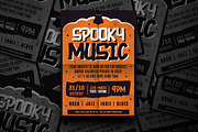 Modern Halloween Music Party Flyer, a Flyer Template by Tokosatsu (Thumbnail 3 of 4)