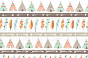 Tribal digital papers, a Pattern Graphic by Lovely Clementine (Thumbnail 4 of 4)