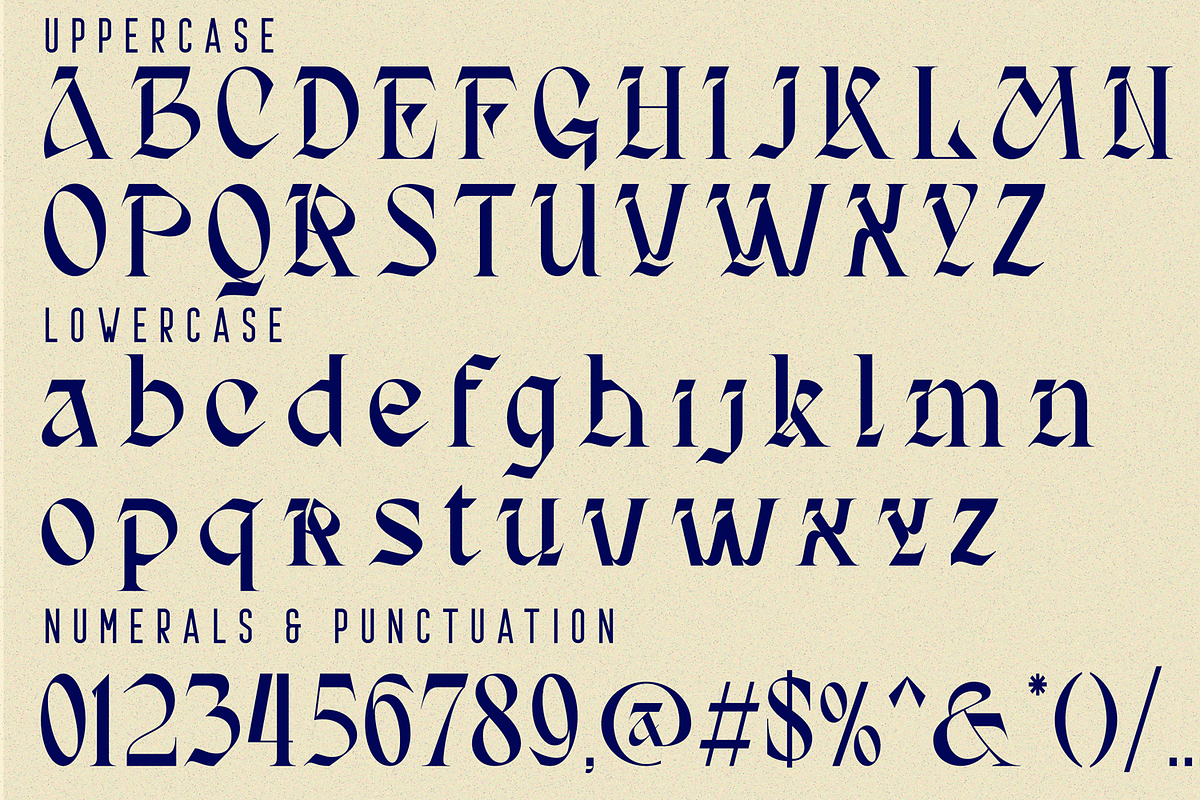 Emotional Restraint Font, a Blackletter Font by 177Studio (Photo 7 of 8)