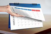 Desk Calendar Template for 2020, a Stationery Template by graphicbox (Thumbnail 3 of 5)