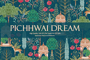 Pichhwai Dream Prints & Patterns, a Pattern Graphic by GND ART STUDIO (Thumbnail 1 of 8)