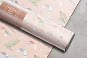 Wrapping paper mockup, a Mockup by ⚞ Kind Illustration ⚟ (Thumbnail 3 of 6)