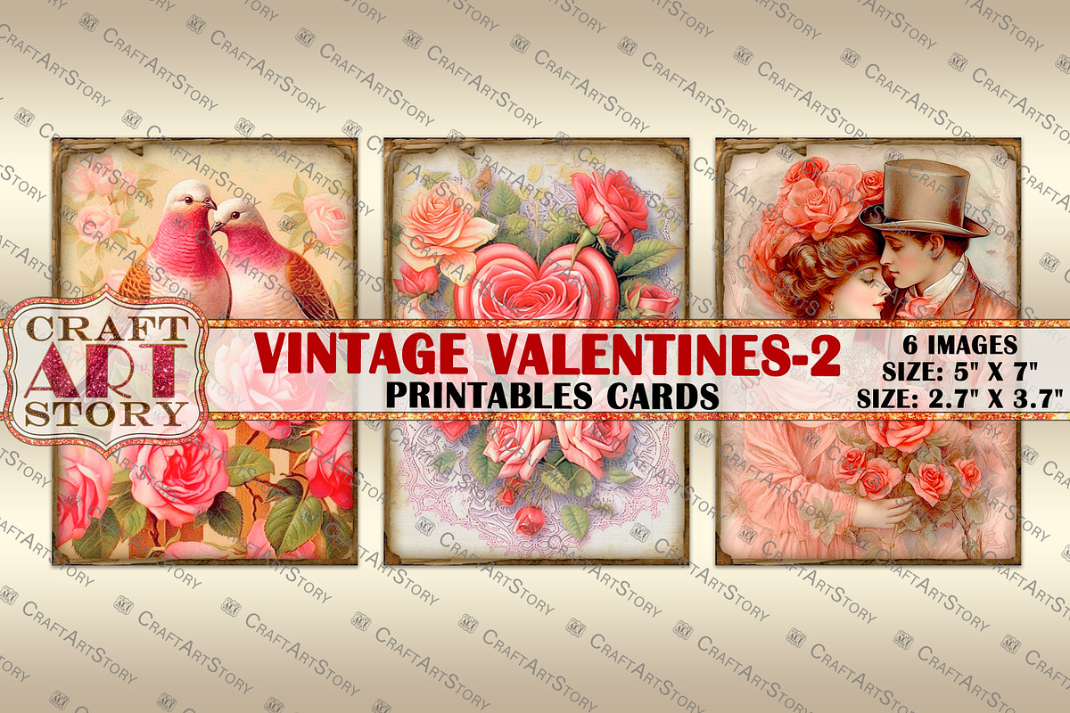 Valentines Valentine cards-2, a Person Illustration by CraftArtStory (Photo 3 of 3)