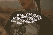 Carolina Cowgirl Slab, a Font by Callie Rian & Co. (Thumbnail 13 of 13)
