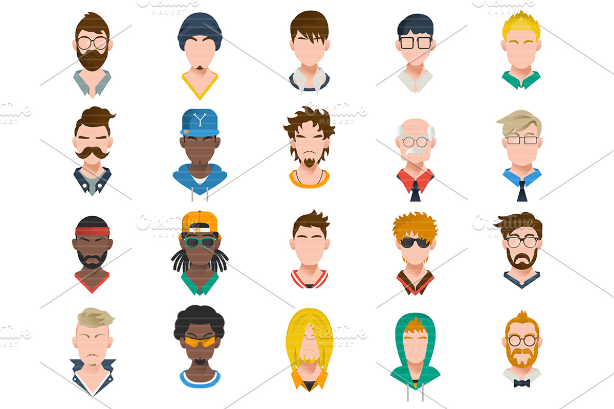 30 Fresh & Modern Avatars preview 2