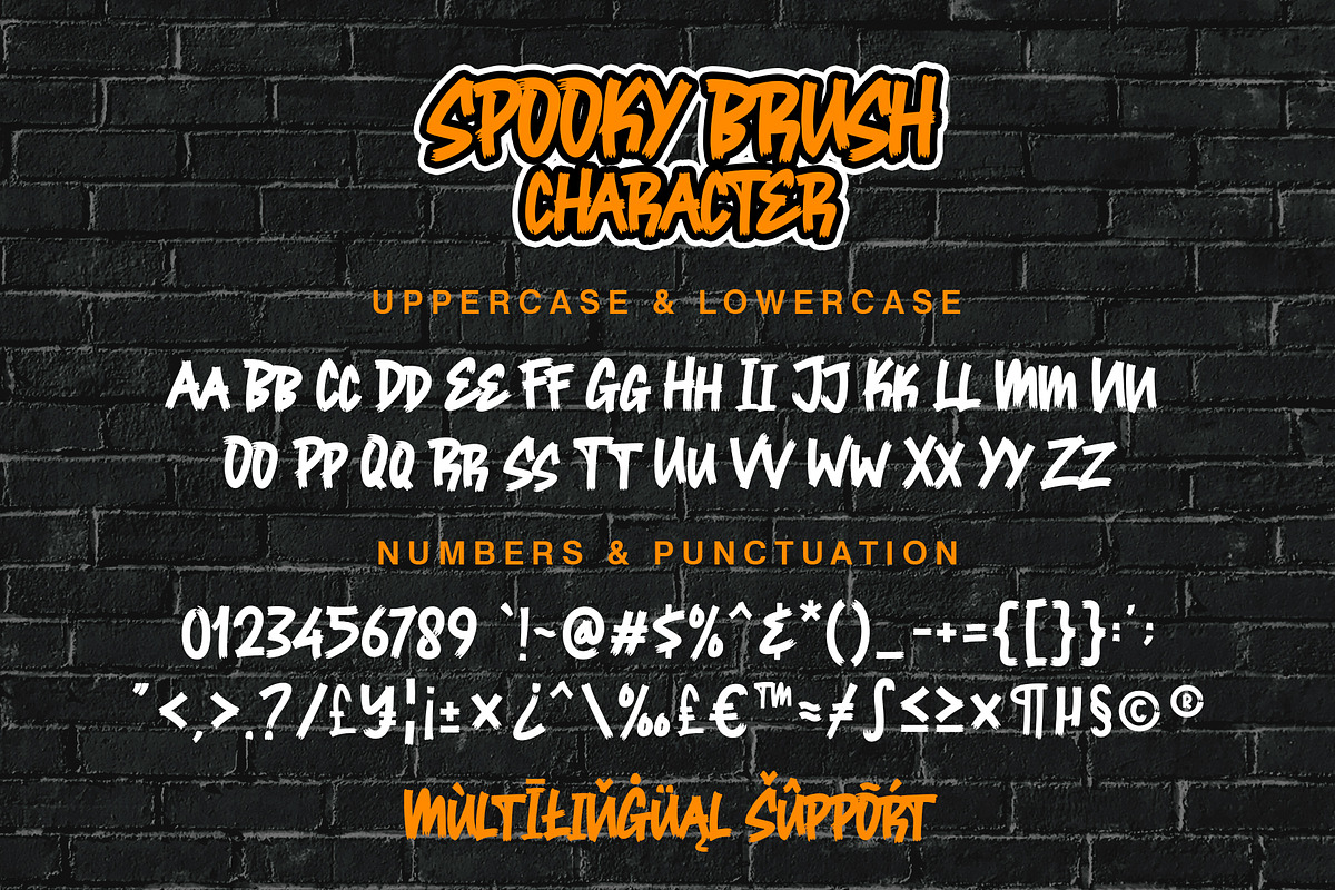 Spooky Brush | Graffiti Brush Font, a Font by Beautypes (Photo 6 of 7)