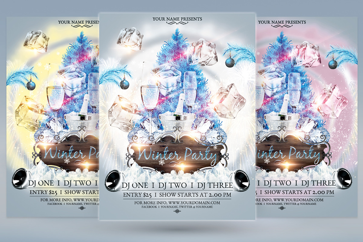 Winter Party, a Flyer Template by tmcom (Photo 1 of 2)
