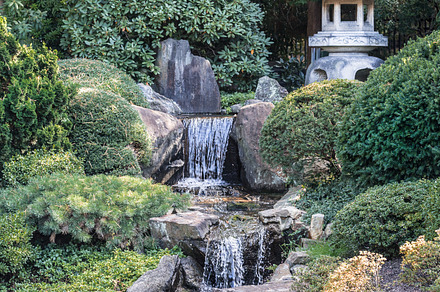Japanese Tea House Waterfalls