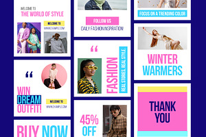 Winter Social Media Post Template, an UI Kit Template by ContestDesign