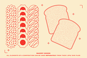 Bakery Food Vector Illustrations, a Food Illustration by TheFoodAtlas (Thumbnail 15 of 17)