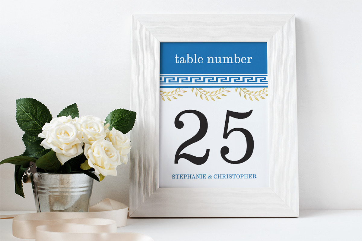 Greek Theme Wedding Suite, an Invitation Template by Elegrad Design Agency (Photo 3 of 10)