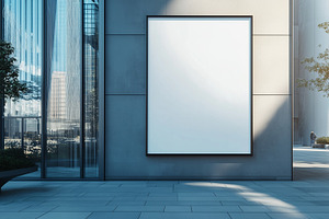 Vertical billboard on the building, a Business Photo by MistyDay