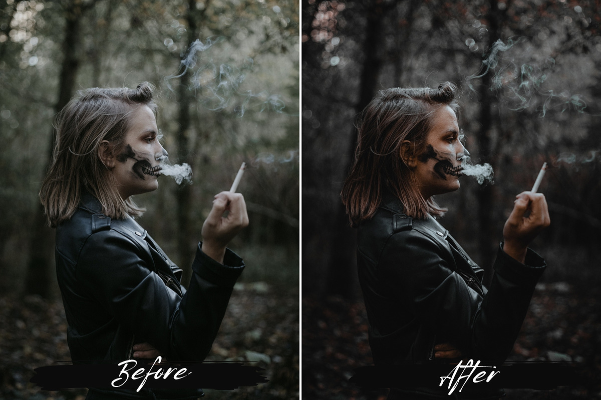 10 Halloween Lightroom Presets, a Preset Add-On by MEPRESETS (Photo 3 of 8)