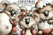 Whimsical Easter Koala Clipart, an Illustration by Libby Wishes (Thumbnail 1 of 7)