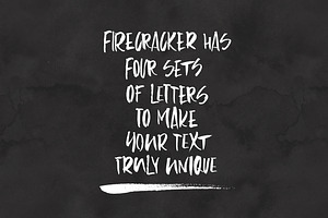 Firecracker - Uppercase Font