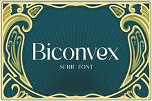 Biconvex Elegant Serif Font
