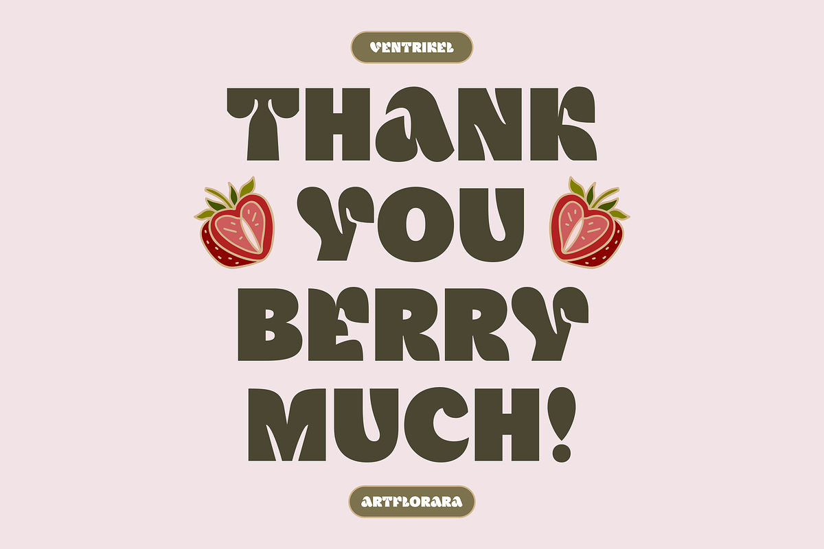 VENTRIKEL - ExtraBold Display Font, a Sans Serif Font by Artflorara (Photo 19 of 19)