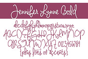 Jennifer Lynne Font Family, a Script Font by Brittney Murphy Design (Thumbnail 3 of 3)