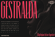 Gestralda - A Dystopian Future Fonts, a Sans Serif Font by Ian Irwanwismoyo (Thumbnail 1 of 10)