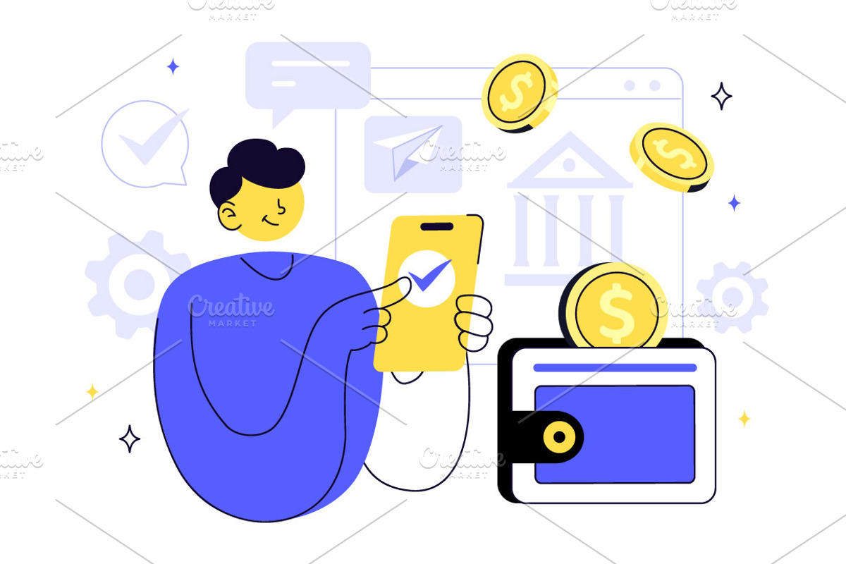 10 Fintech Vector Illustration, a Finance Illustration by denayunebgt (Photo 4 of 4)