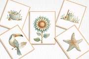 Whimsical Summer Clipart Bundle, an Illustration by DreamArtGraphic (Thumbnail 4 of 8)