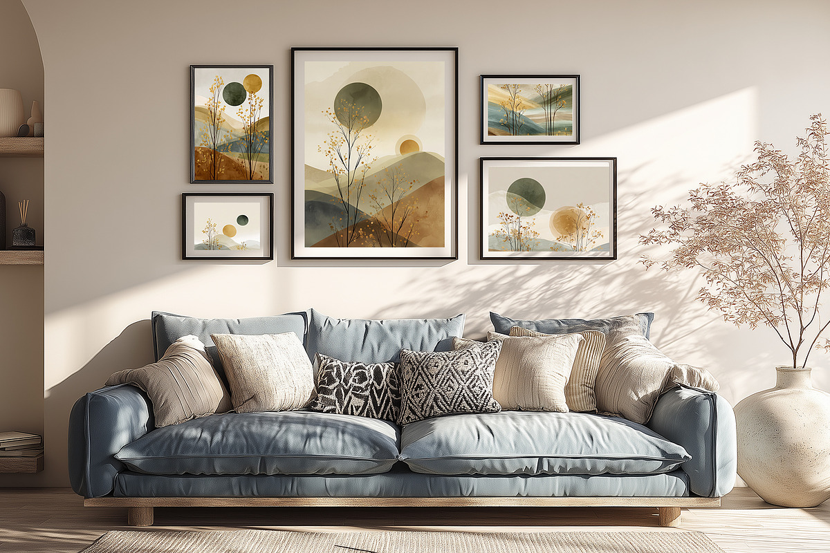 Modern Nature Landscape Illustration, a Decorative Illustration by Housui Patterns (Photo 10 of 12)