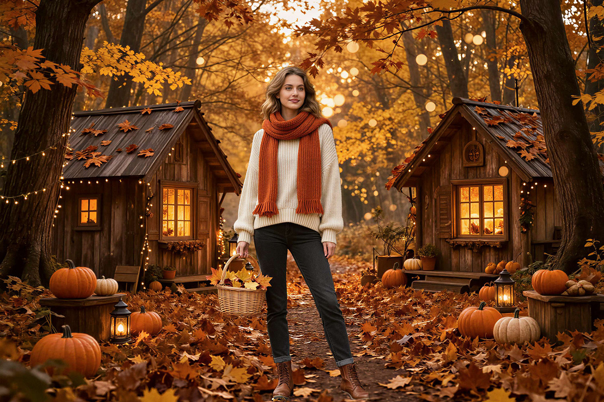 30 Autumn Bokeh Digital Backdrops, a Background Graphic by 3Motional (Photo 6 of 18)