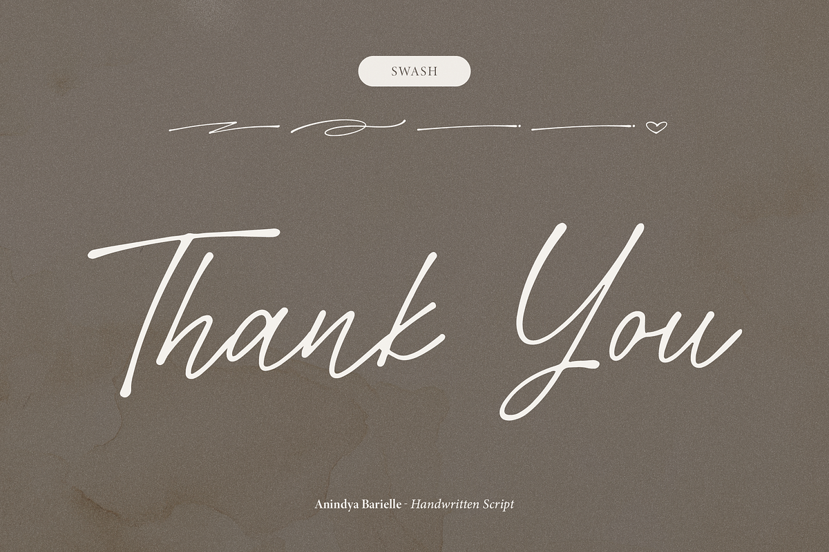 Anindya Barielle Handwritten Script, a Script Font by Denustudios (Photo 14 of 15)