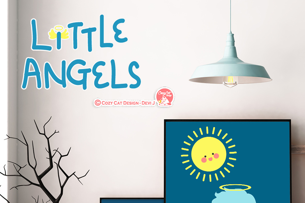Little Angels Digital Clipart, an Education Illustration by Cozy Cat Design (Photo 3 of 5)