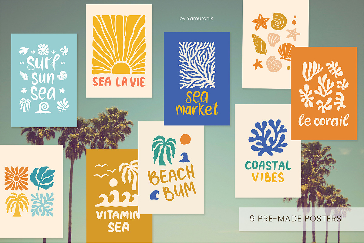 Boho Coastal Charm Summer Collection, an Object Graphic by Yamurchik (Photo 10 of 14)