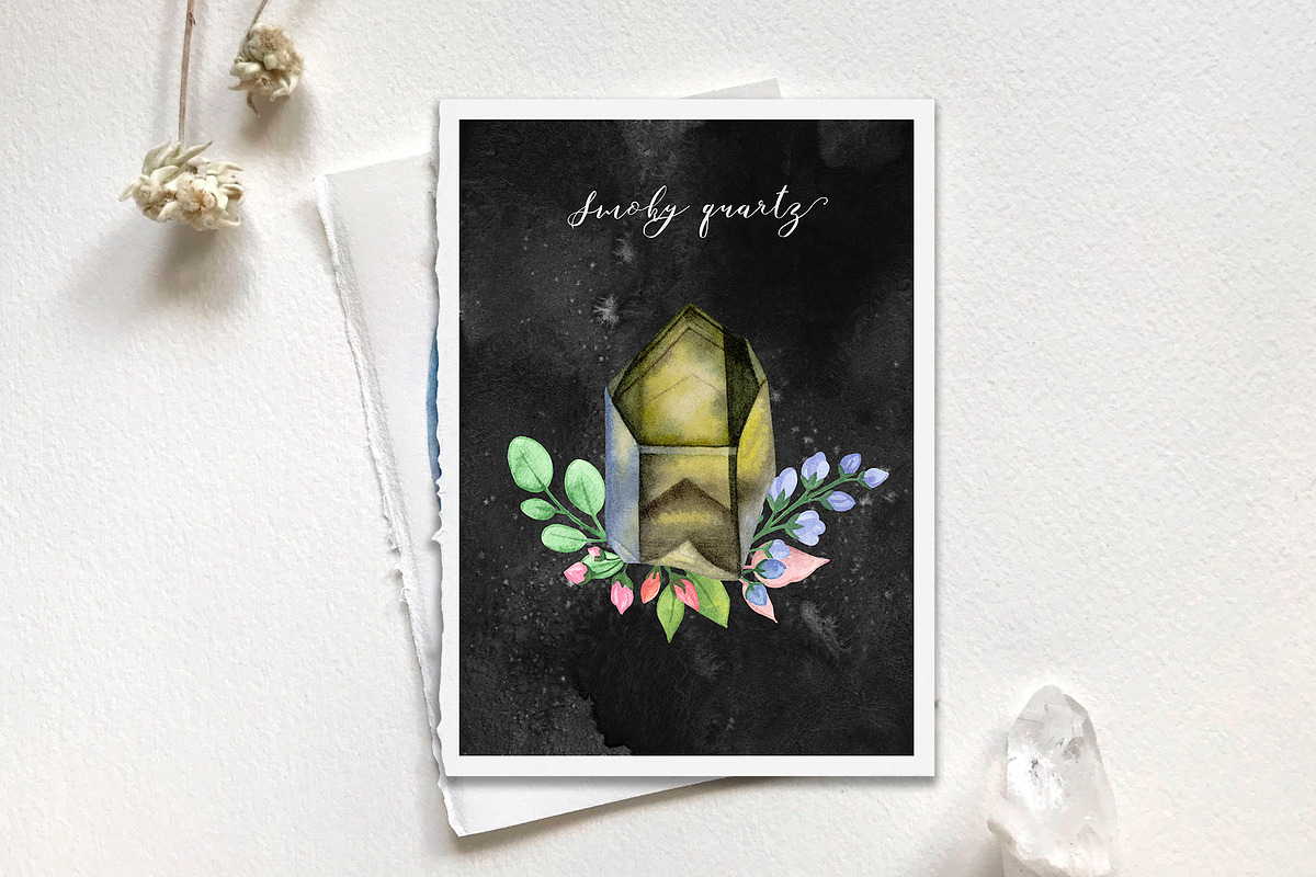 Crystalline. Crystals & Gemstones, an Illustration by Katya Zlobina (Photo 14 of 17)