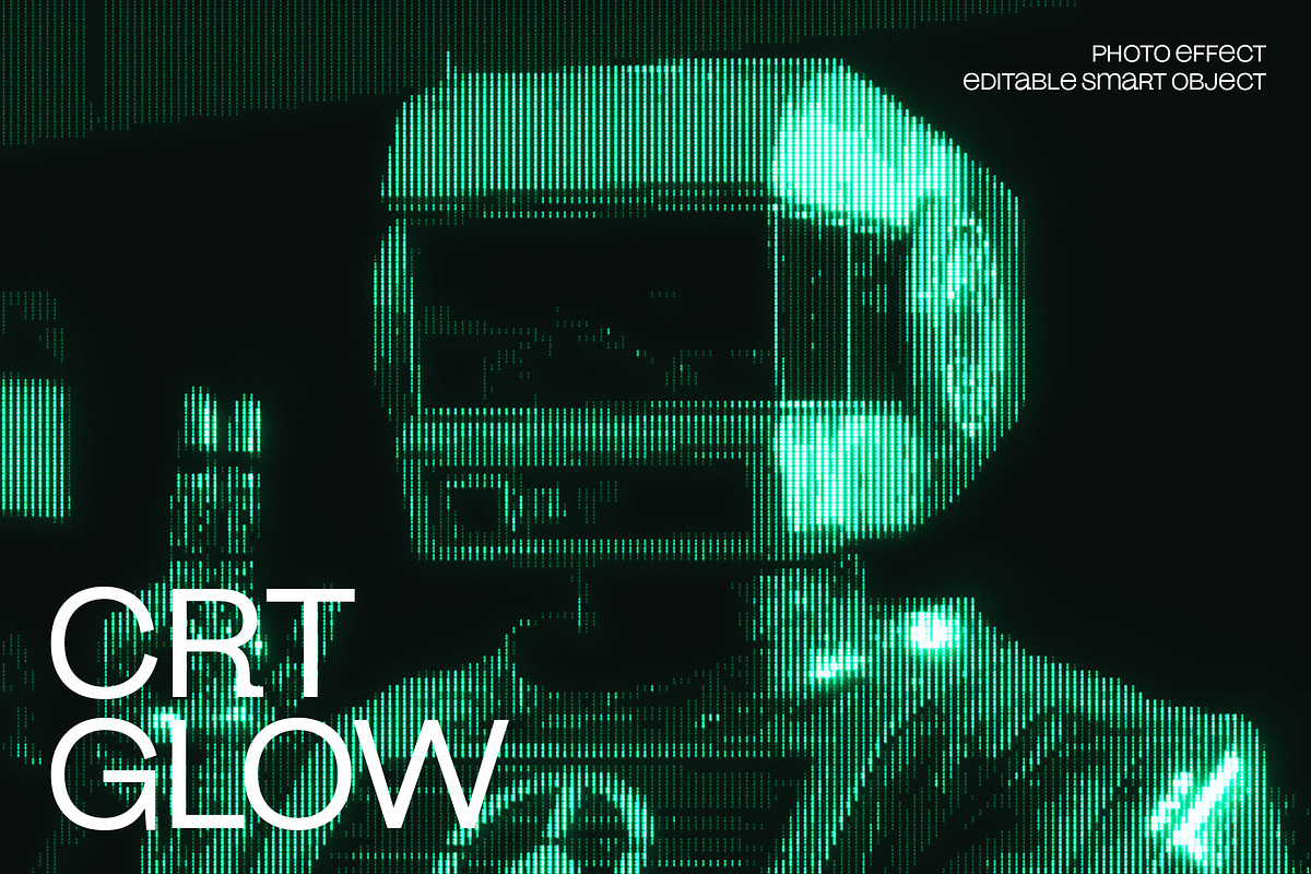 CRT Glow Photo Effect, a Layer Style Add-On by dokudokunomi (Photo 1 of 5)