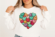 Faux Knitted Love Heart Png, Pink, an Illustration by Designking (Thumbnail 3 of 6)