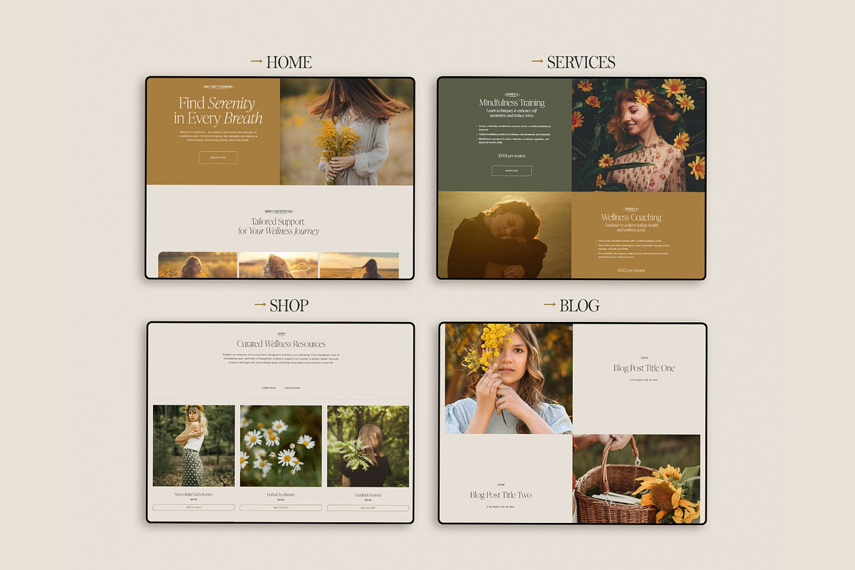 Therapist Website Template, a Squarespace Template by 3.14&Co (Photo 4 of 10)