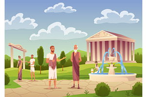 Ancient roman or greece people, an Object Illustration by the8monkey