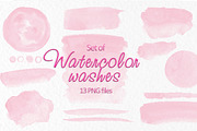 Pink watercolor stain, a Texture Graphic by SweetRenieDesigns (Thumbnail 1 of 3)