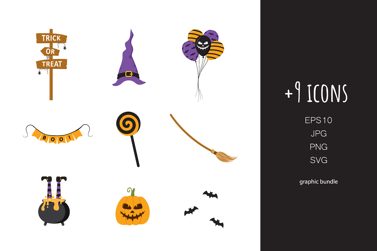 Halloween gnomes clipart, an Illustration by KeronnArt (Photo 3 of 6)