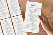 Minimalist Dinner Menu Canva Templat, a Card Template by GraphiCarola (Thumbnail 6 of 6)