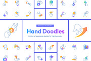Hand Doodles Bundle, a Duotone Icon by Prosymbols (Thumbnail 1 of 12)