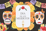 Dia de los Muertos Sugar Skulls, a Decorative Illustration by Catch the Dream Art (Thumbnail 1 of 11)