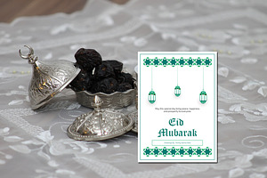 Eid Mubarak Greeting Card - V02